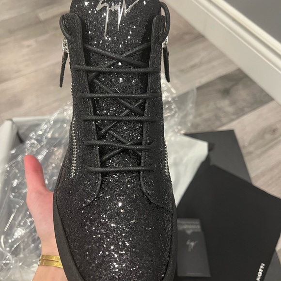 Giuseppe Zanotti Kriss High Tops - Black Glitter - Picture 5 of 8